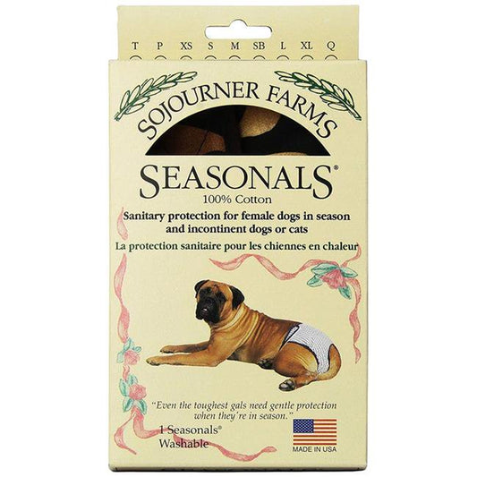 Seasonals 41120ZBR Washable Female Dog Diaper&#44; Zebra - Fits Squatty Body Animals & Pet Supplies > Pet Supplies > Dog Supplies > Dog Diaper Pads & Liners Seasonals   