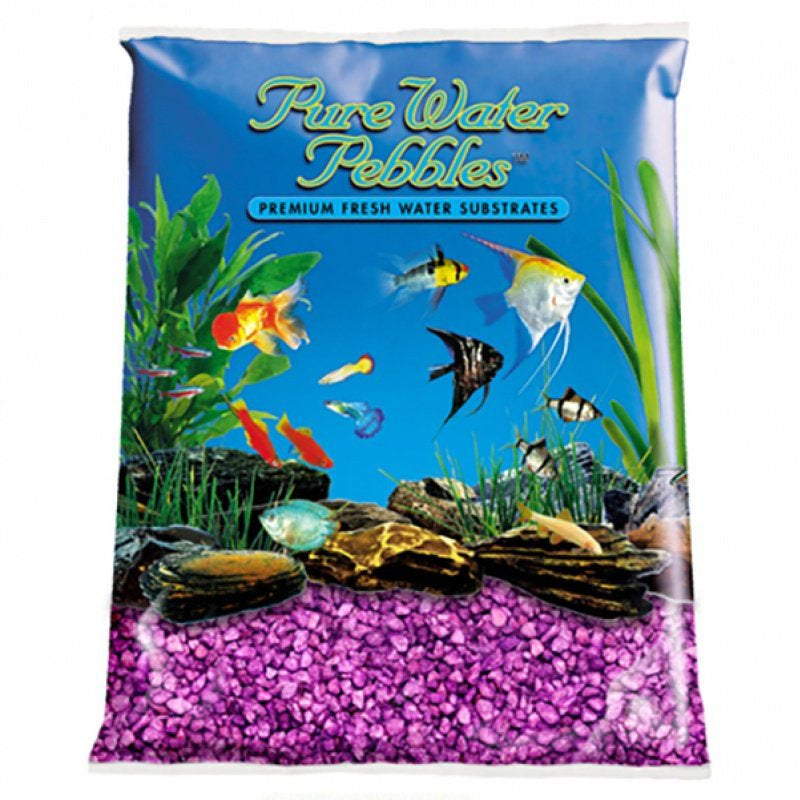 Pure Water Pebbles Aquarium Gravel - Purple Passion 5 Lbs (3.1-6.3 Mm Grain), Purple (2 Pack) Animals & Pet Supplies > Pet Supplies > Fish Supplies > Aquarium Gravel & Substrates Pure Water Pebbles   