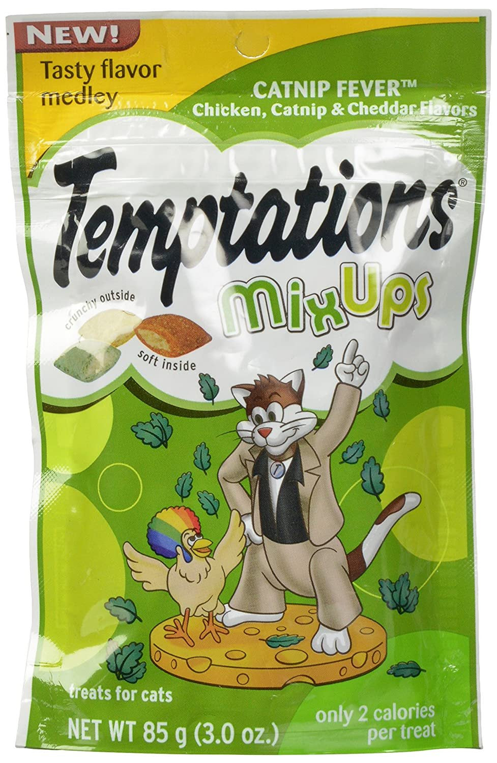 Temptations Cat Treats Mix Ups, Catnip Fever Chicken, Catnip and Cheddar Flavors, 3 Oz Pouch Animals & Pet Supplies > Pet Supplies > Cat Supplies > Cat Treats Mars Petcare   