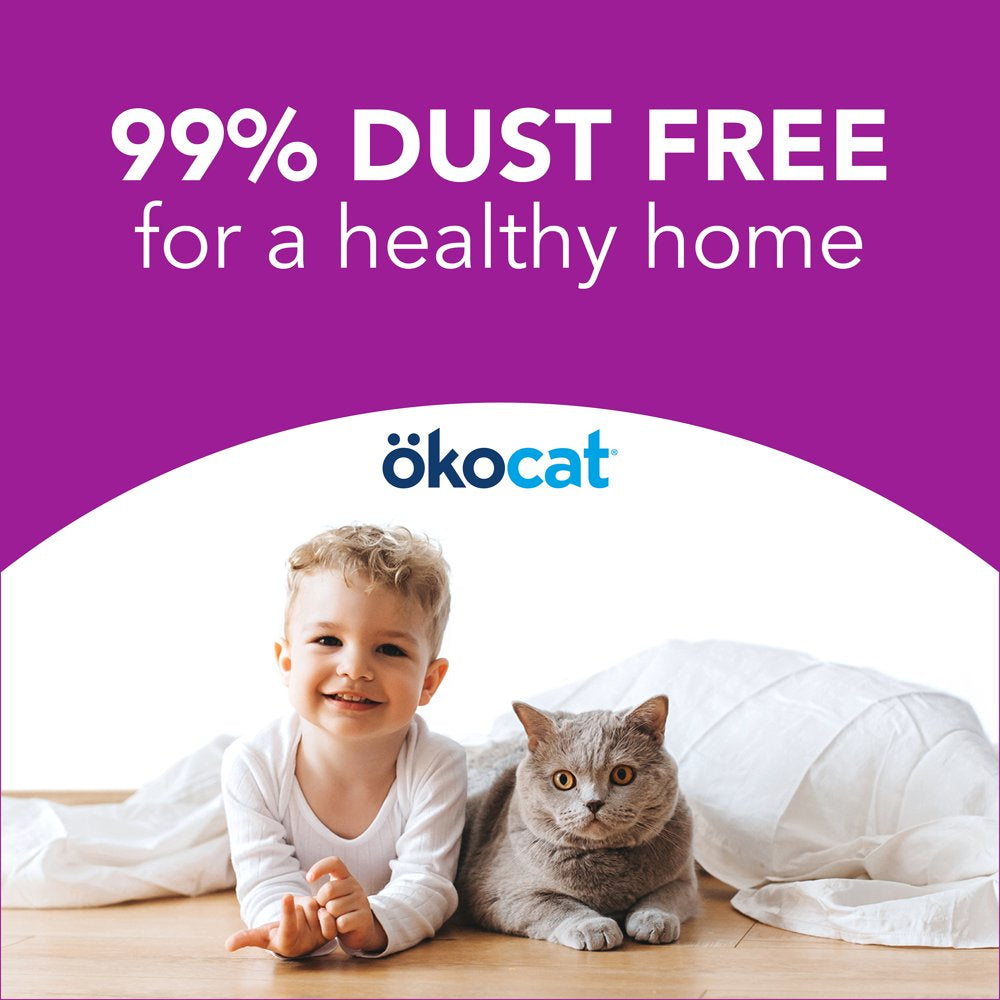 Okocat Premium Less Mess Low-Tracking, Clumping Natural Wood Pellets Cat Litter, Dust Free, Unscented, 10.6 Lbs. Animals & Pet Supplies > Pet Supplies > Cat Supplies > Cat Litter Healthy Pet   