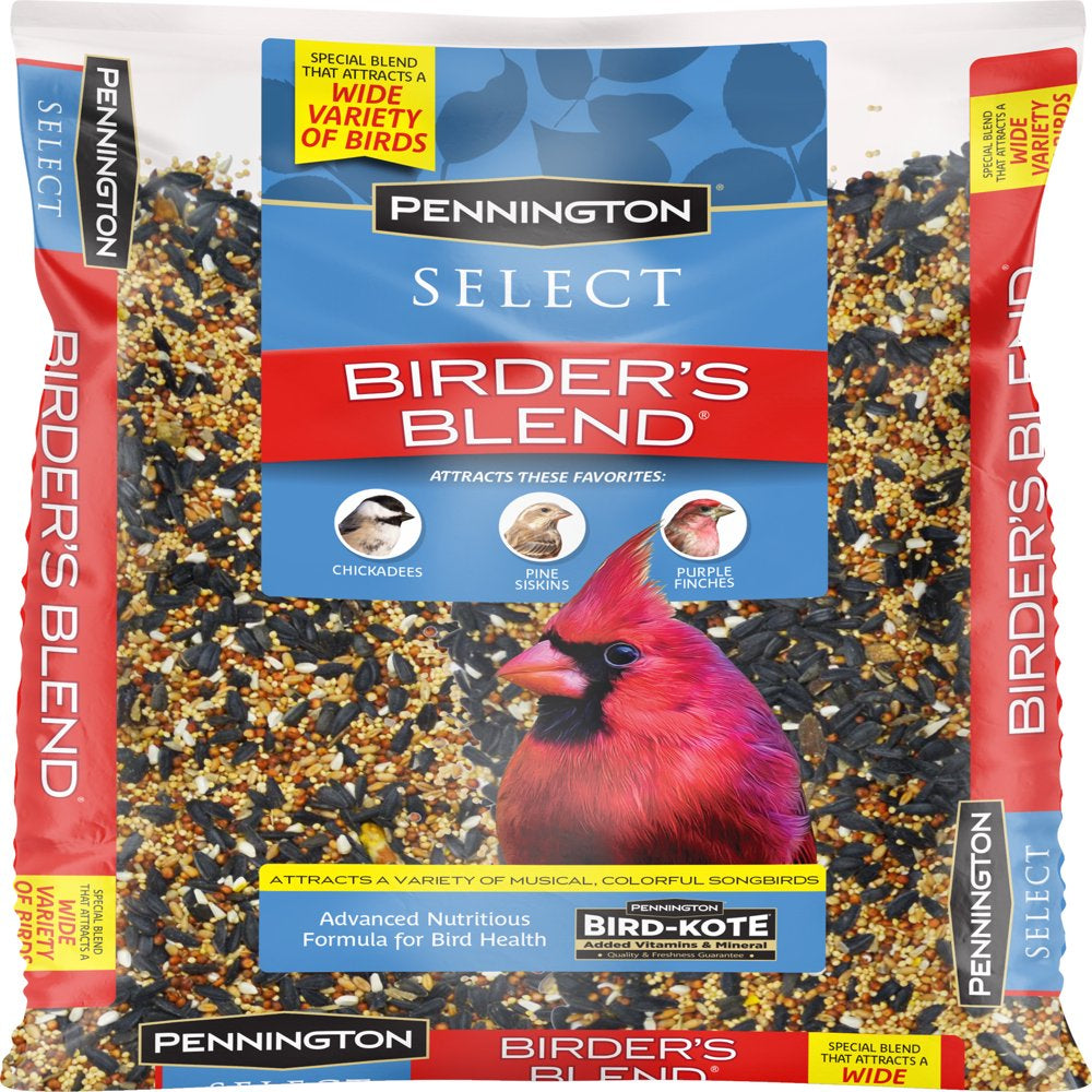 Pennington Select Birder'S Blend, Wild Bird Seed and Feed, 10 Lb. Bag Animals & Pet Supplies > Pet Supplies > Bird Supplies > Bird Food CENTRAL GARDEN & PET COMPANY 14 lbs  