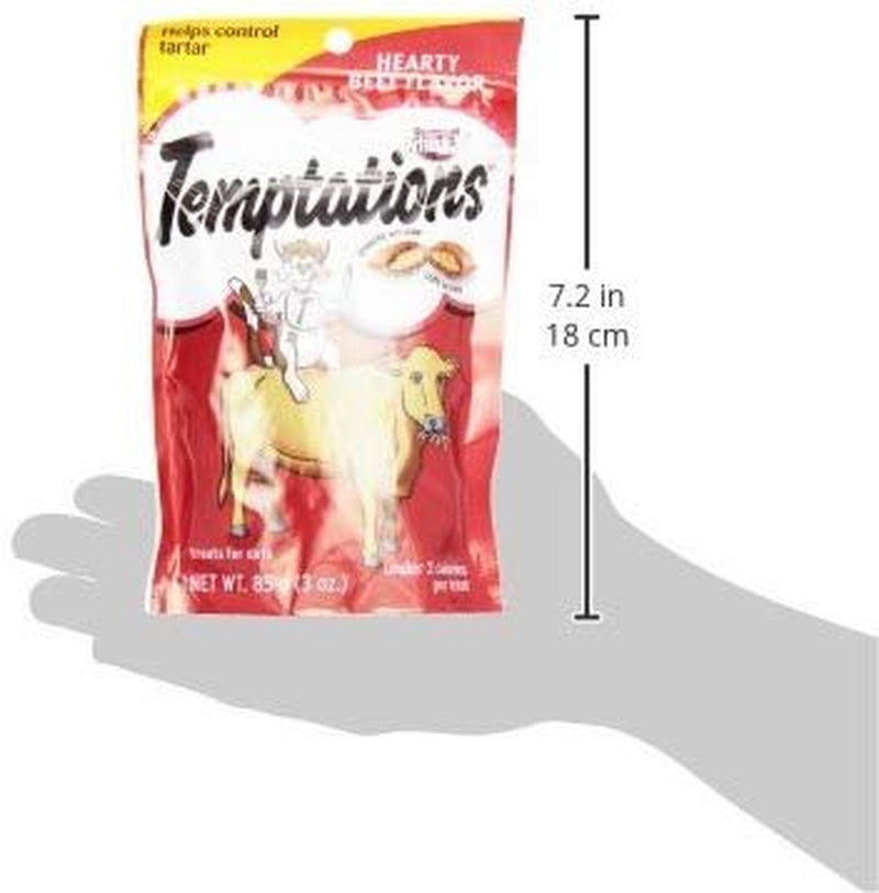 Temptations Classic Cat Treats - Hearty Beef - 3 Oz Animals & Pet Supplies > Pet Supplies > Cat Supplies > Cat Treats WHISKAS   