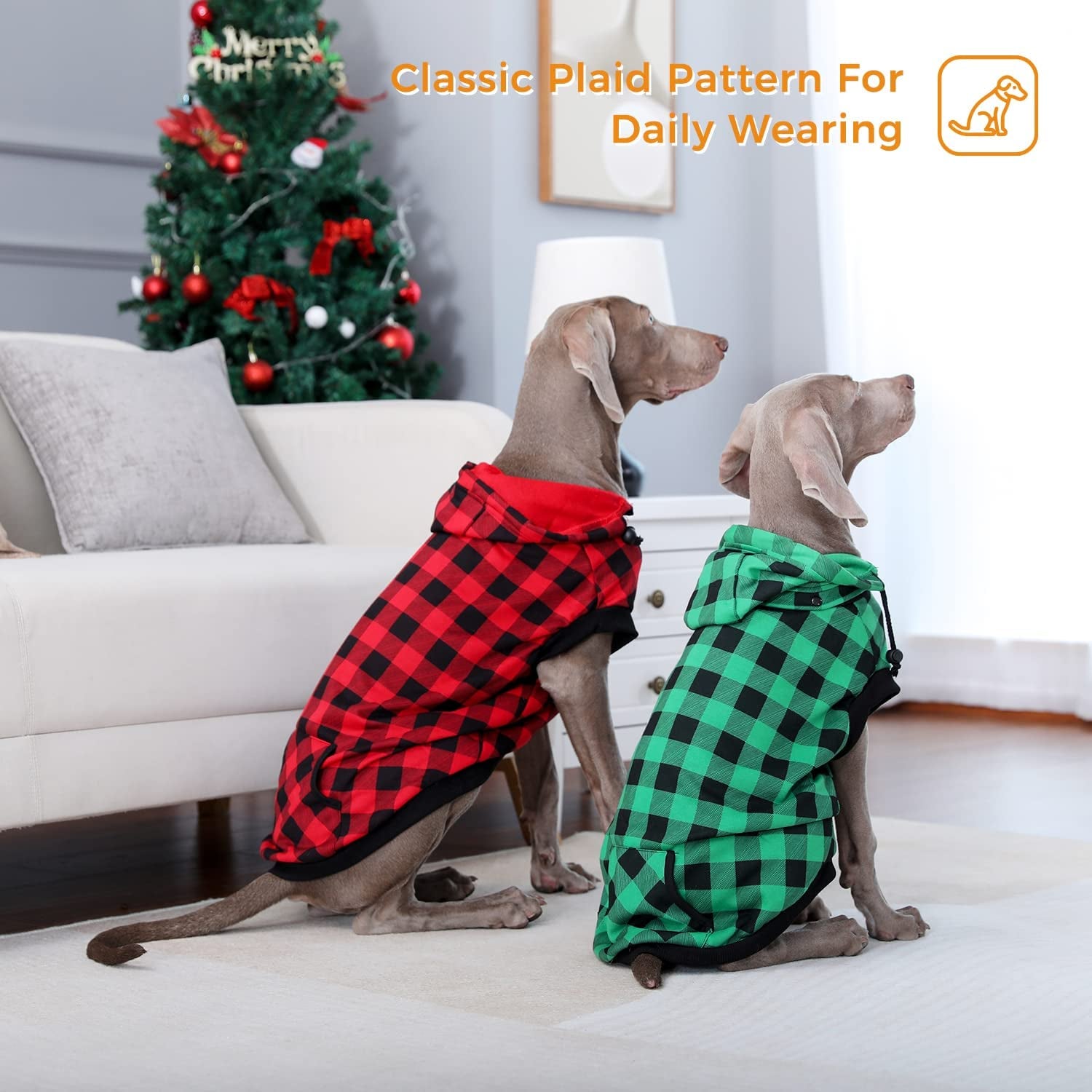 PAWZ Road Dog Coat Plaid Dog Sweater British Style Dog Vest Windproof Dog Jacket Dog Winter Clothes for Small Medium Large Dogs from Size S to 3Xlarge-Green Plaid S Animals & Pet Supplies > Pet Supplies > Dog Supplies > Dog Apparel PAWZ Road   