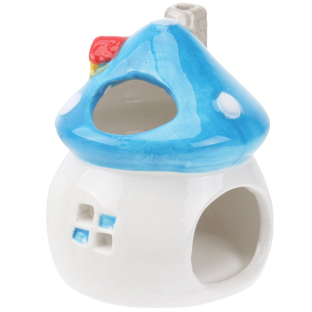 Nuolux Hamster Ceramic Hideout House Hut Pet Small Summer Cage Chinchillas Cool Animal Bed Habitat Bath Critter Cave Hedgehog Animals & Pet Supplies > Pet Supplies > Small Animal Supplies > Small Animal Habitats & Cages Nuolux   