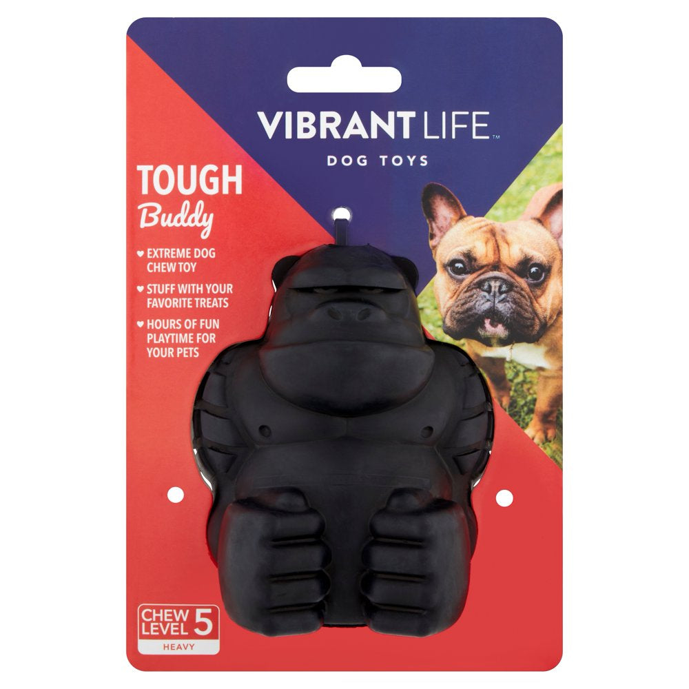 Vibrant Life Tough Buddy Treat-Stuffing Chewy Gorilla Rubber Dog Toy, for Heavy Chewers Animals & Pet Supplies > Pet Supplies > Dog Supplies > Dog Toys Walmart Inc.   