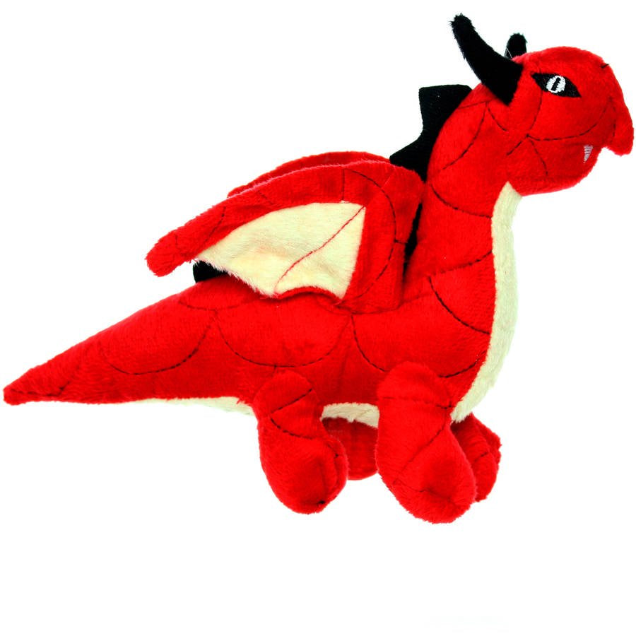 Mighty Junior Dragon Red, Plush and Durable Dog Toy Animals & Pet Supplies > Pet Supplies > Dog Supplies > Dog Toys VIP Products   