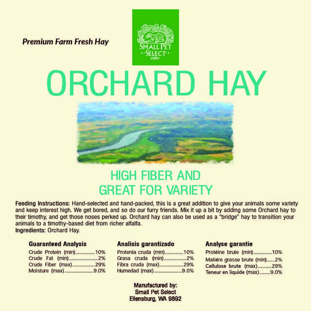 Small Pet Select: Orchard Hay, 2Lb