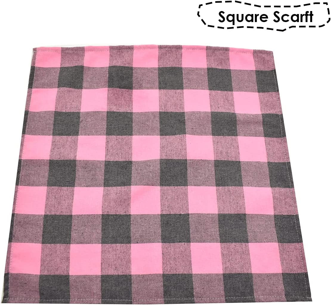 Bubblepup Plaid Dog Bandana, Cotton Dog Bandana for Small Medium Large Dogs, Dog Kerchief, 1PC Square Dog Scarf Dog Triangle Bibs Animals & Pet Supplies > Pet Supplies > Dog Supplies > Dog Apparel Bubblepup   