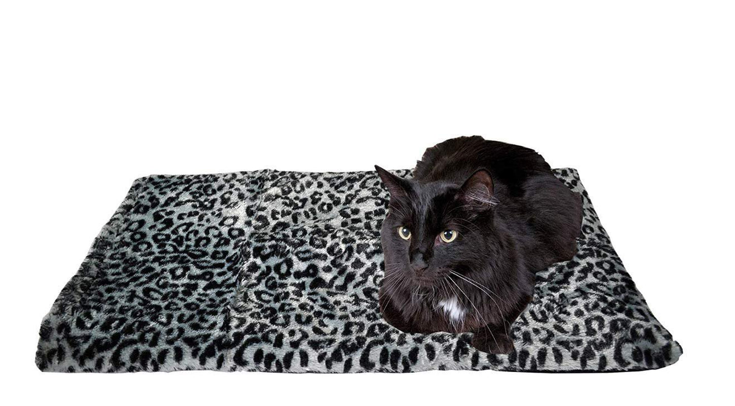 Downtown Pet Supply Thermal Cat Bed - Insulated Cat Mat with Aluminum Film & Sherpa Backing - Washer Safe Faux Fur Cover - Self-Warming Nap Animals & Pet Supplies > Pet Supplies > Cat Supplies > Cat Beds Downtown Pet Supply Connectable: Regular Gray 