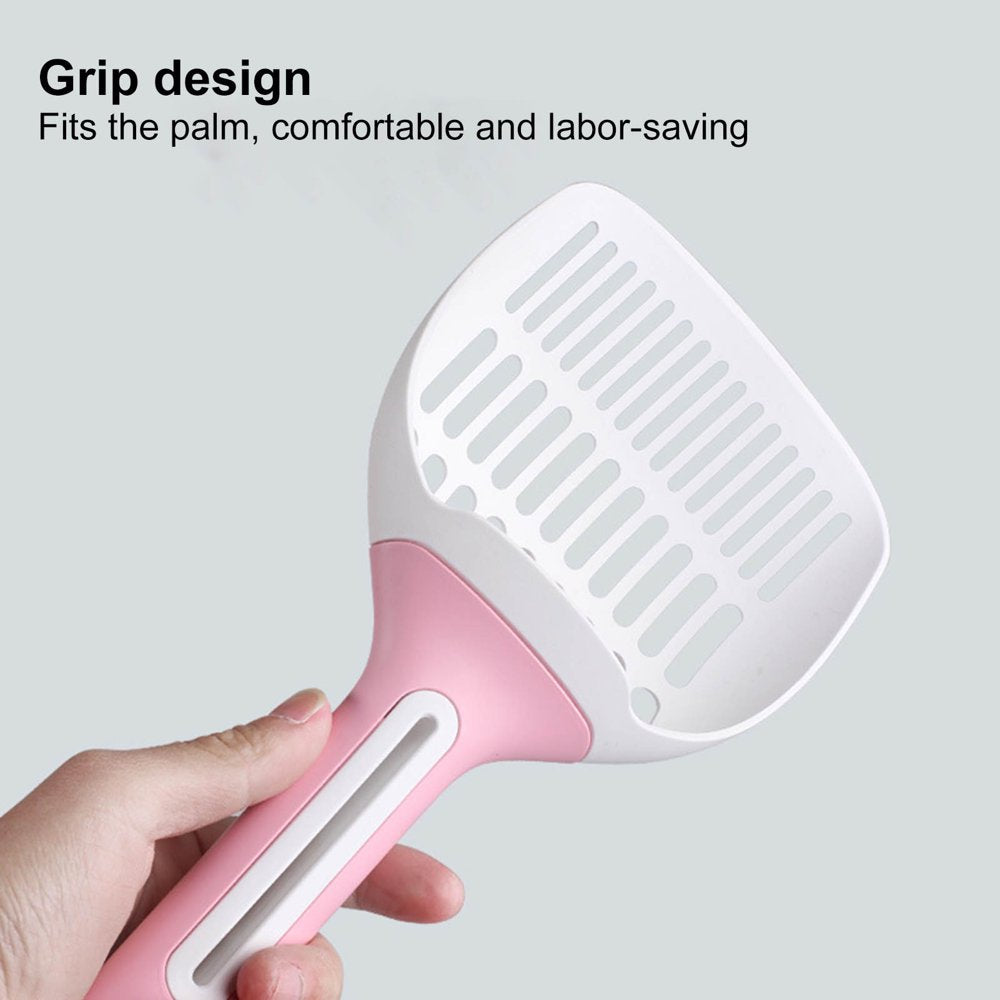 Pet Enjoy Large Cat Litter Scoop,Pp Cat Litter Shovel for Kitty Litter Boxes,Stable Long Handle Hollow Design Easy Filtration Cat Litter Box Cleaner Animals & Pet Supplies > Pet Supplies > Cat Supplies > Cat Litter Pet Enjoy   