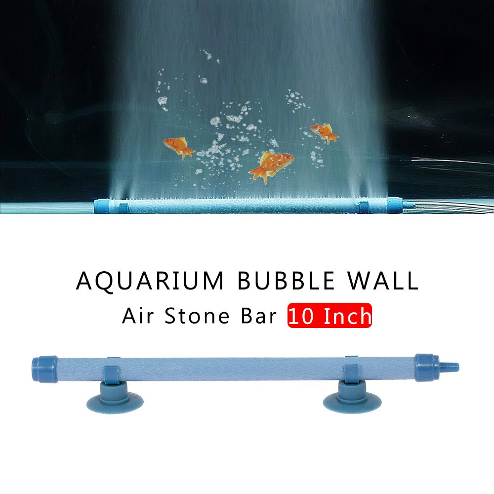 Suzicca Aquarium Bubble Wall Air Stone Bar 10 Inch Fish Tank Bubble Wall Air Diffuser Household Tool