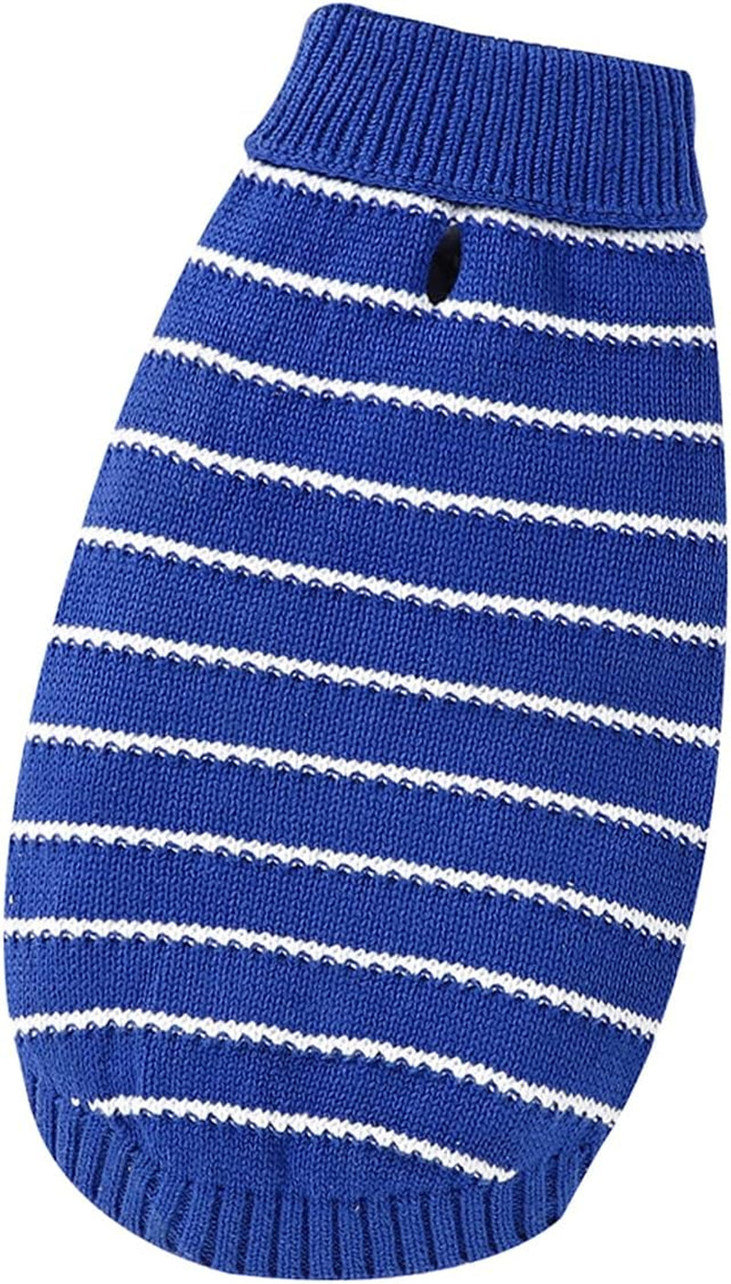 Warm Pet Sweater for Small Dogs Cute Knitted Classic Cat Sweater Dog Hooded Clothes Coat for Girls Dog (S,Pink) Animals & Pet Supplies > Pet Supplies > Dog Supplies > Dog Apparel 1strunandup Blue Small 