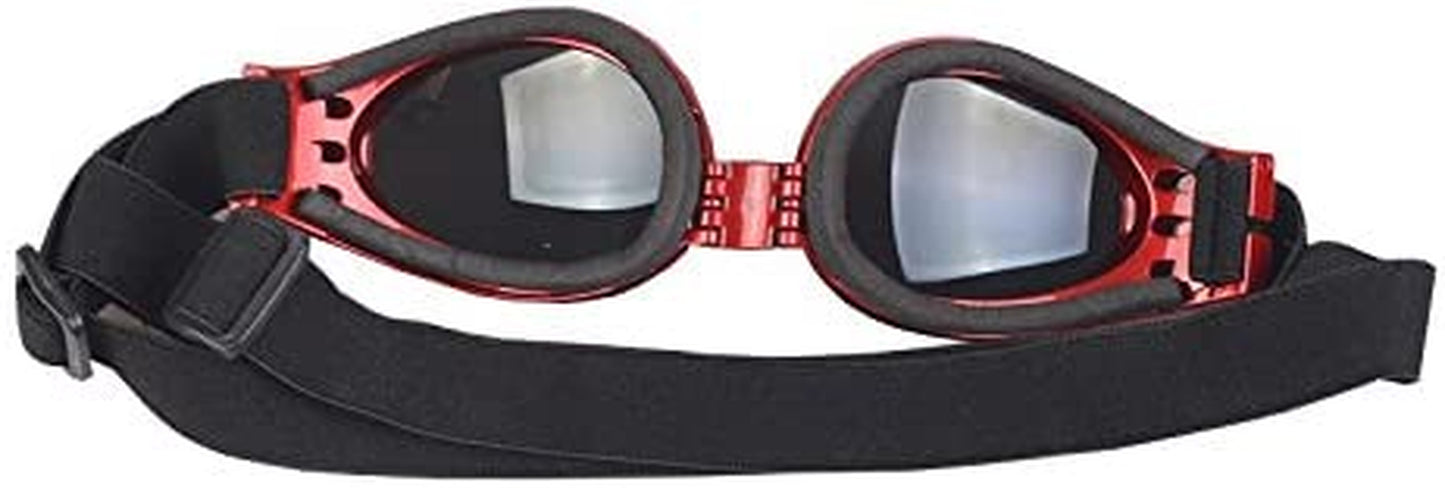 Kromi Dog Sunglasses Large UV, Pet Dog Goggles Eye Wear Protection Foldable Adjustable Big Pet Sunglasses for Dogs, Red Animals & Pet Supplies > Pet Supplies > Dog Supplies > Dog Apparel Kromi   