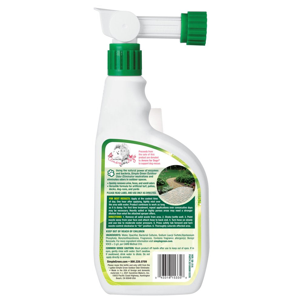 Simple Green Pet Stain Odor Remover, Fresh and Clean Scent, 32 Fluid Ounce Animals & Pet Supplies > Pet Supplies > Dog Supplies > Dog Kennels & Runs Sunshine Makers, Inc.   