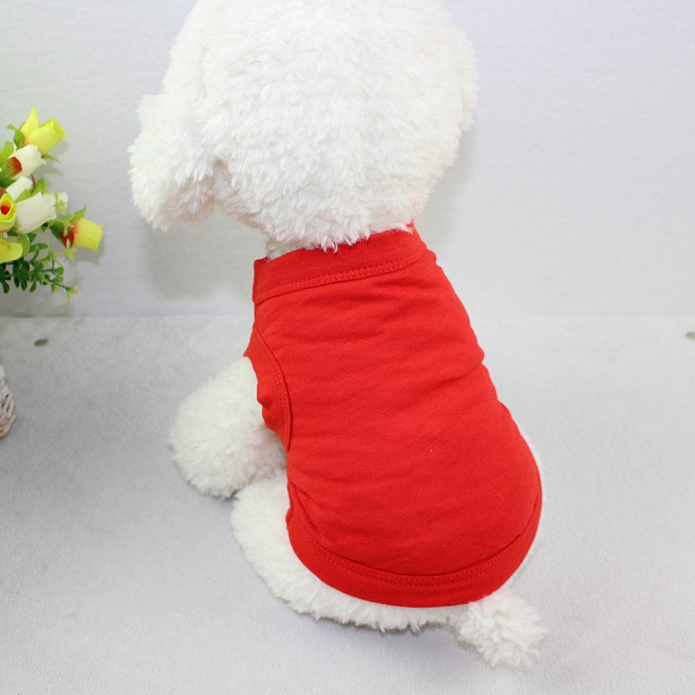 Meidiya Dog Shirts Blank Clothes,Cotton Dog T-Shirts Apparel Fit Fot Small Extra Small Medium Large Dog and Cat,Summer Dog Sleeveless Tank Soft and Breathable Animals & Pet Supplies > Pet Supplies > Cat Supplies > Cat Apparel Meidiya   