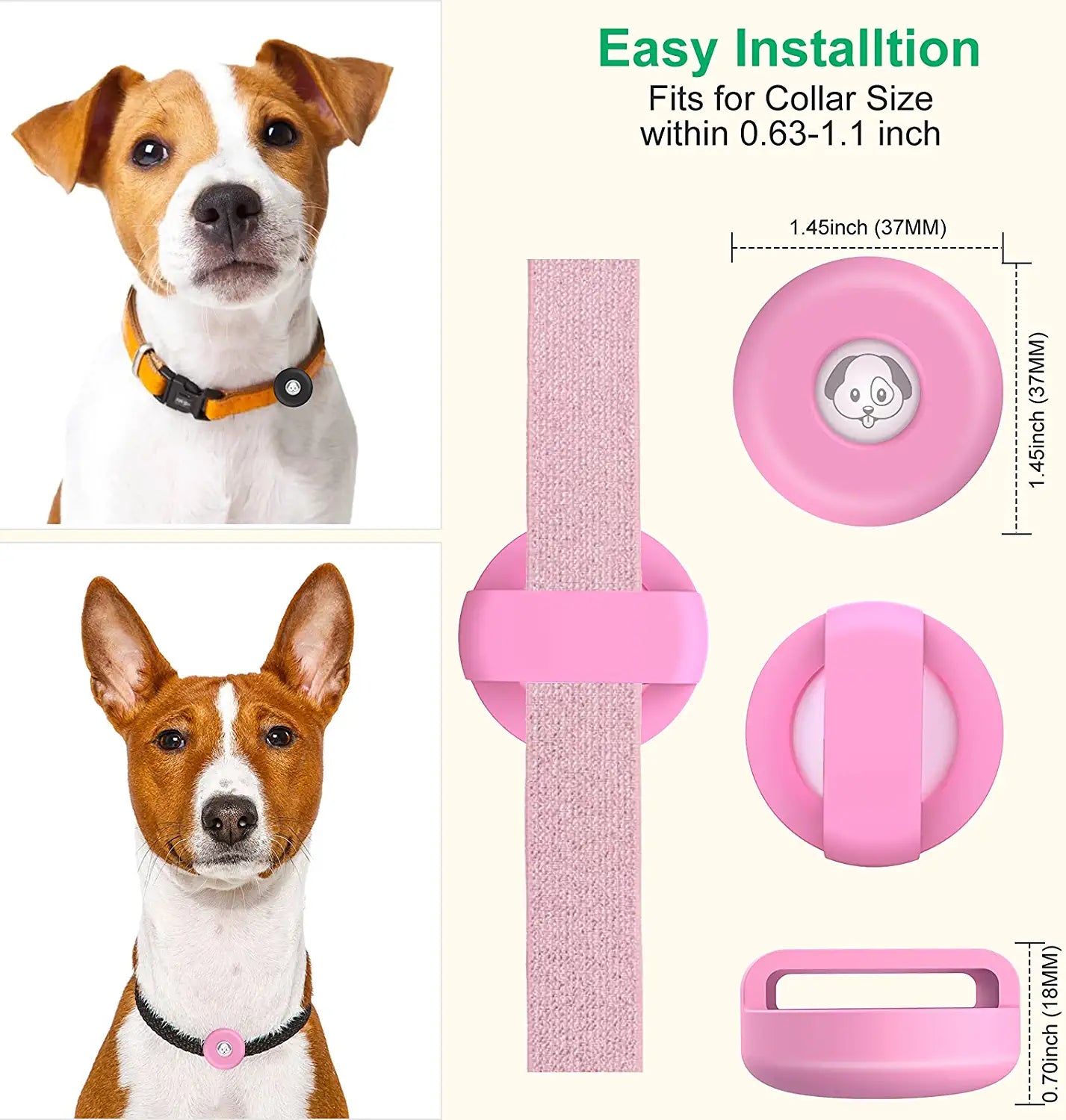 Silicone Dog Collar,For Airtag Dog Collar Holder 4 Pack,Cover for Airtag Cat Pet Collar,For Airtag Cat Collar,For Apple Airtag Cover,High-Elastic,Pet Collar for Airtag Accessories Anti-Lost Locator Electronics > GPS Accessories > GPS Cases BlumWay   
