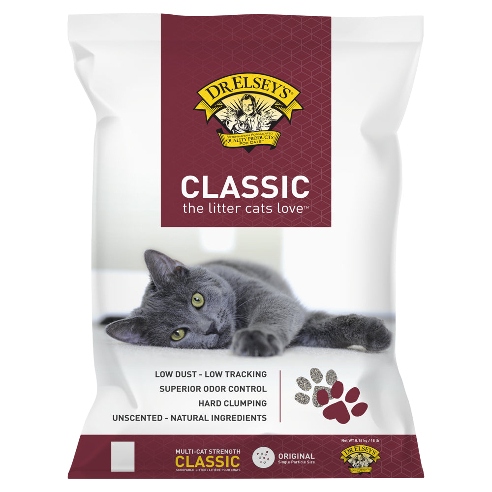 Dr. Elsey'S Precious Cat Classic Multi-Cat Clumping Unscented Clay Cat Litter, 40Lb Bag Animals & Pet Supplies > Pet Supplies > Cat Supplies > Cat Litter Precious Cat 18 lbs  