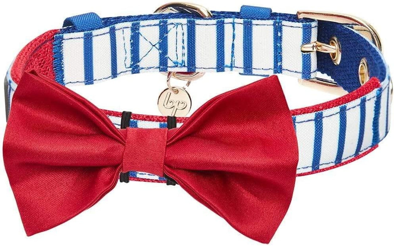 Blueberry Pet 4 Patterns Blue Hue Scottish Plaid Style Adjustable Tie Dog Collar, Small, Neck 12"-16" Animals & Pet Supplies > Pet Supplies > Dog Supplies > Dog Apparel Blueberry Pet Classic Vertical Blue Stripes (17"-20 1/2") Neck * 1" Wide (Pack of 1) 