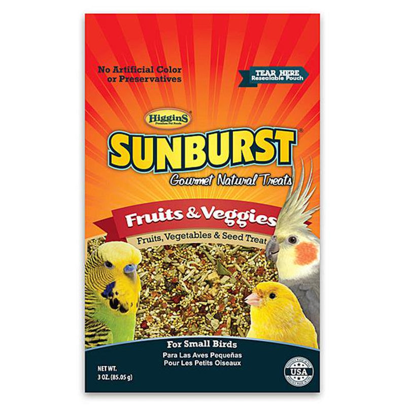 Higgin 466017 3 Oz Sunburst Fruits & Veggies Gourmet Treats for Small Birds Animals & Pet Supplies > Pet Supplies > Bird Supplies > Bird Treats JAKA JAMU   