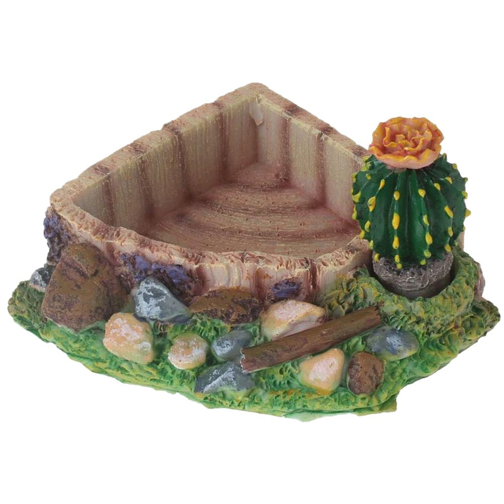 HOTYA Reptile Food Bowl Worm Dish Resin Pet Bowls Amphibian Feeder Mealworms Bowl Animals & Pet Supplies > Pet Supplies > Reptile & Amphibian Supplies > Reptile & Amphibian Food HOTYA   