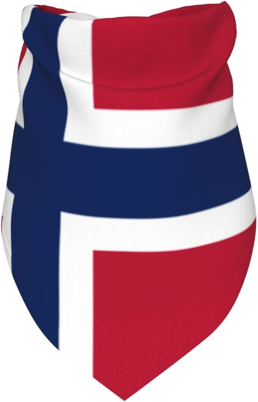 Flag of Norway Pet Dog and Cat Decorative Triangle Scarf,Dog Bandana,Breathable and Stain Resistant. Animals & Pet Supplies > Pet Supplies > Dog Supplies > Dog Apparel ZALTAS   