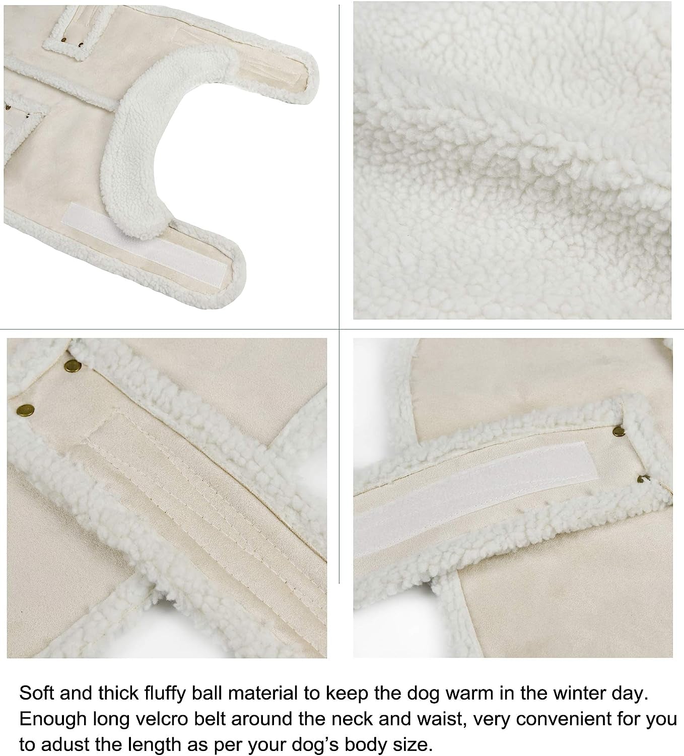 XUANQIFC Dog Winter Jacket, Warm Windproof Dog Sweaters for Small Dogs, Thick Apparelf Fleece Dog Coat for Medium Large Dogs (Large) Animals & Pet Supplies > Pet Supplies > Dog Supplies > Dog Apparel YIWU GEOFAIR IMPORT AND EXPORT CO.,LTD   