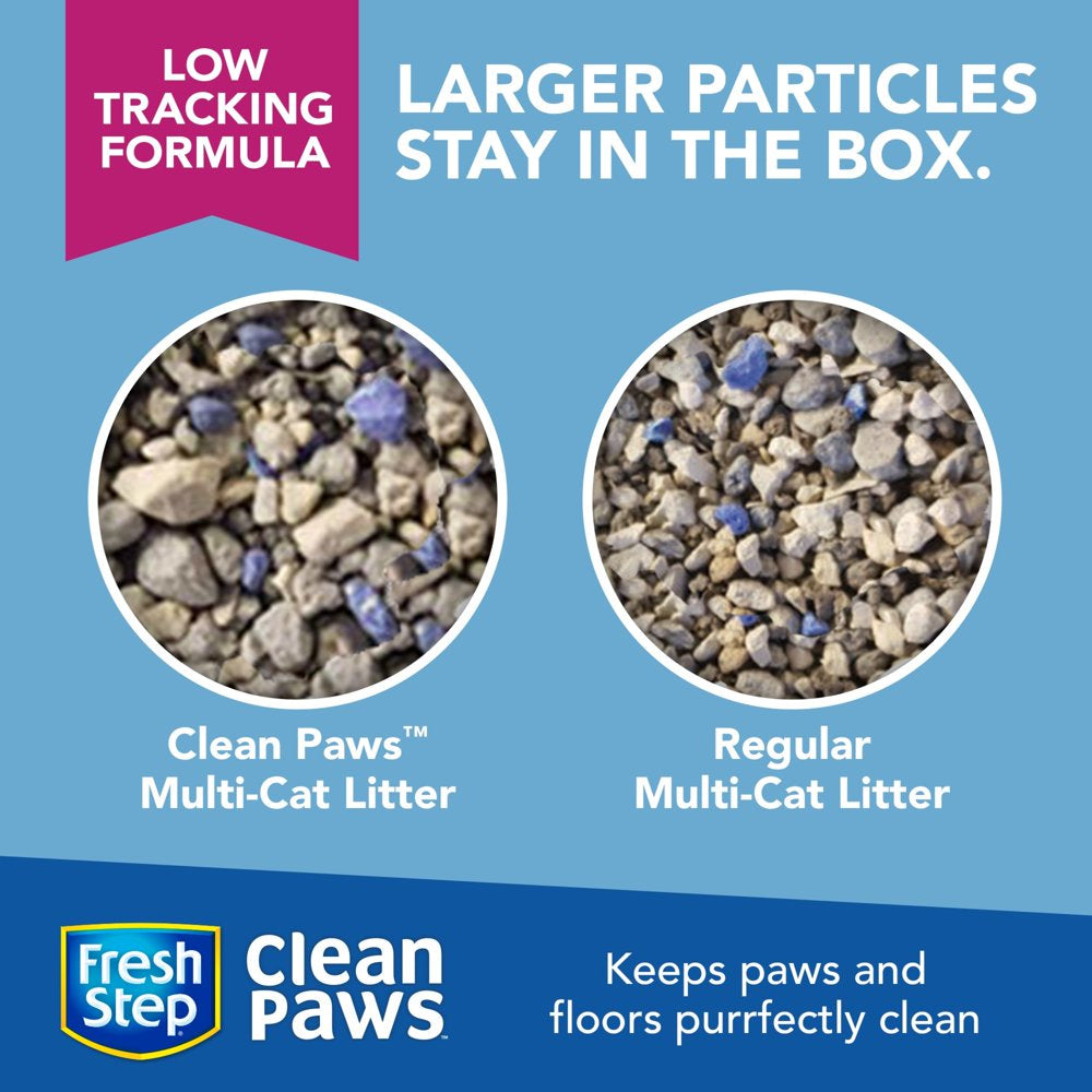 Fresh Step Clean Paws Multi-Cat Scented Litter with the Power of Febreze, Clumping Cat Litter, 22.5 Lbs Animals & Pet Supplies > Pet Supplies > Cat Supplies > Cat Litter The Clorox Company   