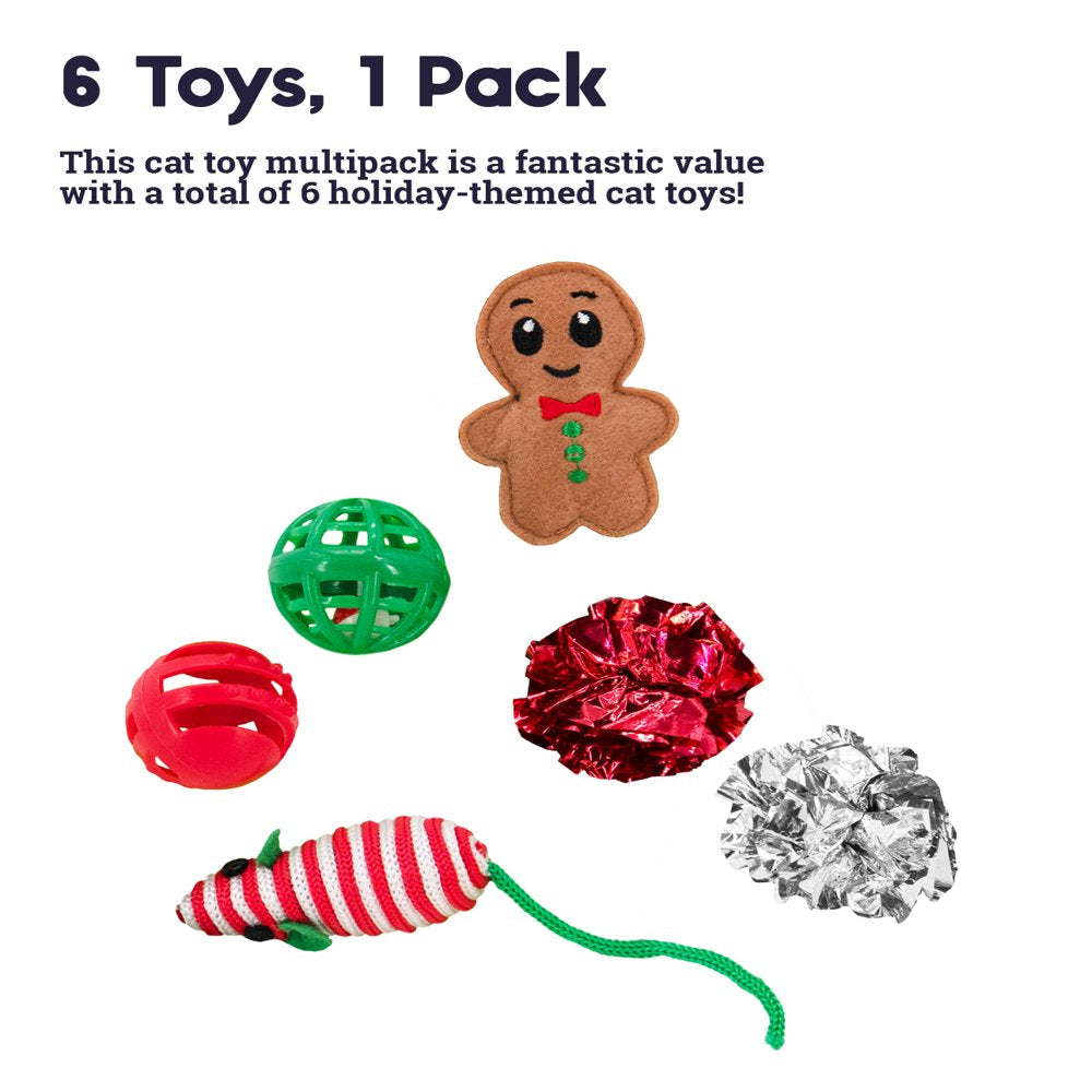 Petstages Whimsical Holiday Tree Cat Toy Multipack, Multi, One-Size Animals & Pet Supplies > Pet Supplies > Cat Supplies > Cat Toys Petstages   