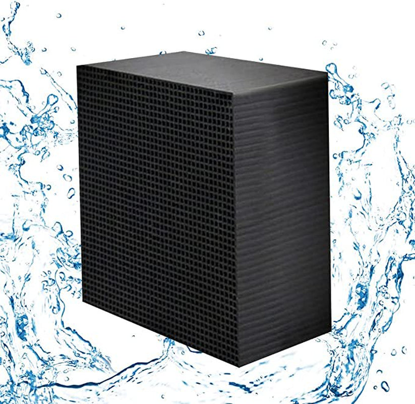 Mntiln Water Purifier Cube, Ultra Strong Activate Carbon Water Purification Filter, Reusable Activated Carbon Water Purifier, Aquarium Water Purifier Cube for Fish Tank, Ponds, Horse Water Trough Animals & Pet Supplies > Pet Supplies > Fish Supplies > Aquarium Filters jinkunde Small 10*10*5cm  