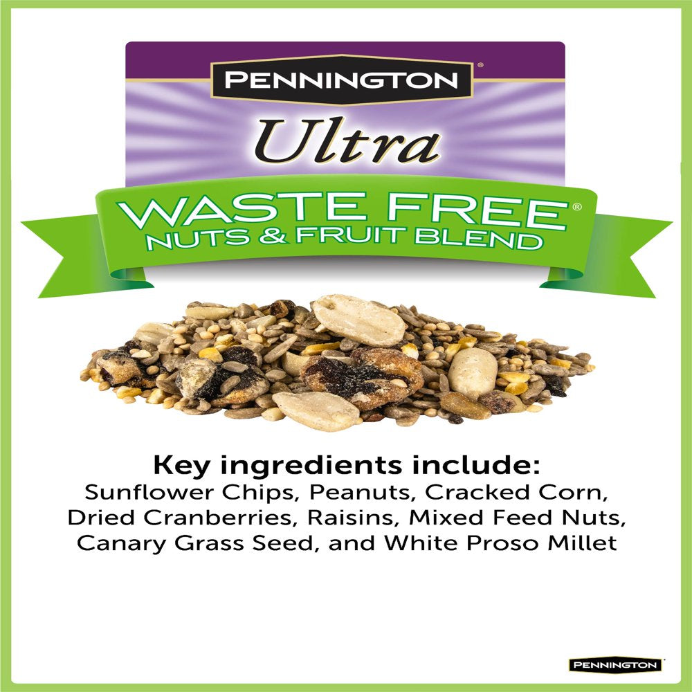 Pennington Nuts & Fruit Waste Free Bird Feed and Seed, 6 Lb. Bag Animals & Pet Supplies > Pet Supplies > Bird Supplies > Bird Food CENTRAL GARDEN & PET COMPANY   