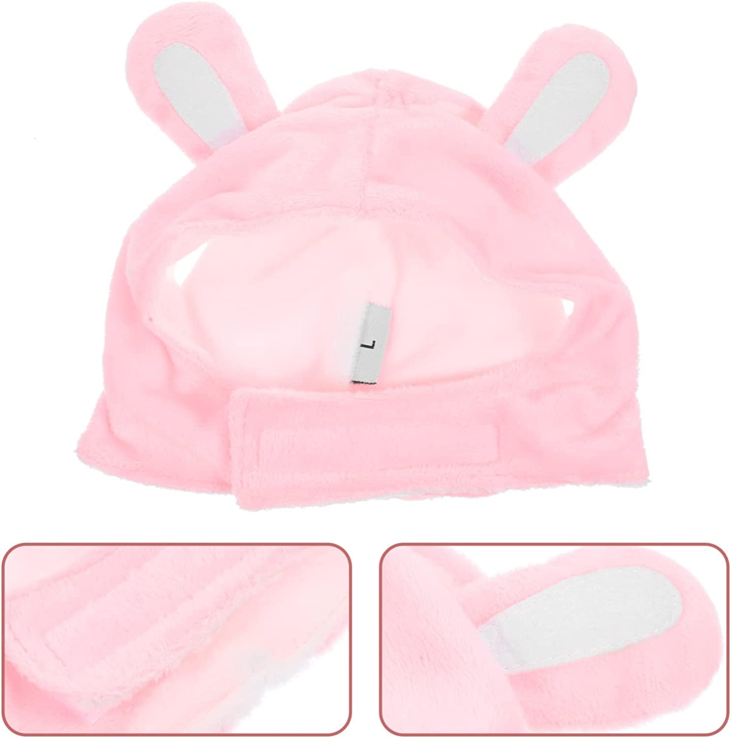 POPETPOP Pet Bunny Rabbit Hat with Ears - Cute Headgear Party Costume Easter Pet Accessory Headwear for Cats & Small Dogs Animals & Pet Supplies > Pet Supplies > Dog Supplies > Dog Apparel POPETPOP   