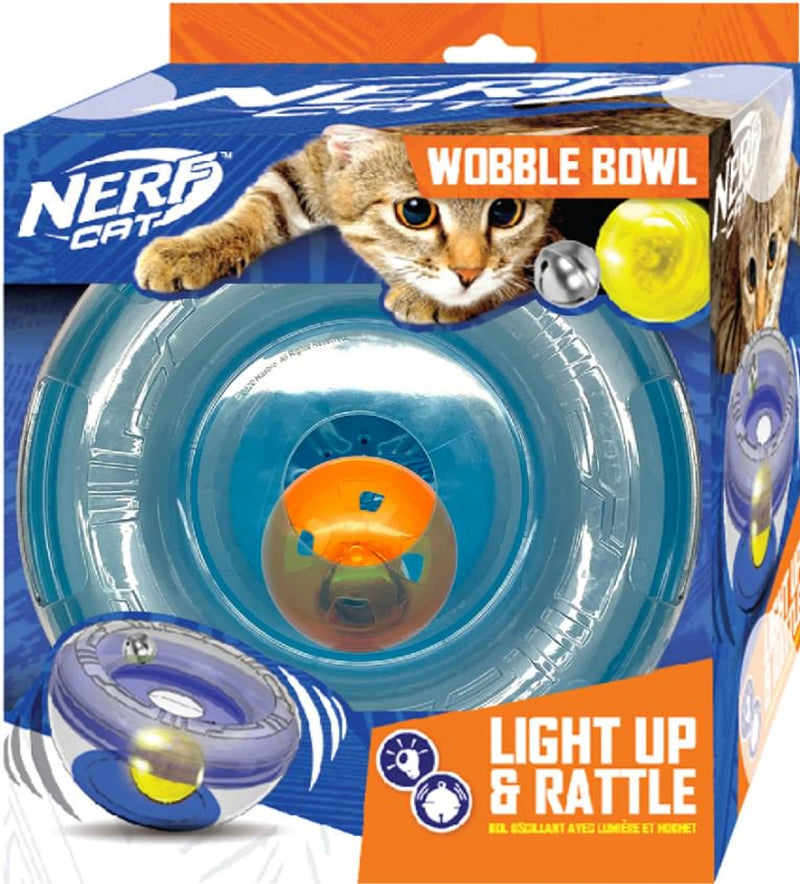 Nerf Cat Wobble Bowl – Light up & Rattle Cat Toy with LED Ball & Bell Ball, 7 Inch Animals & Pet Supplies > Pet Supplies > Cat Supplies > Cat Toys Gramercy Products, Inc.   