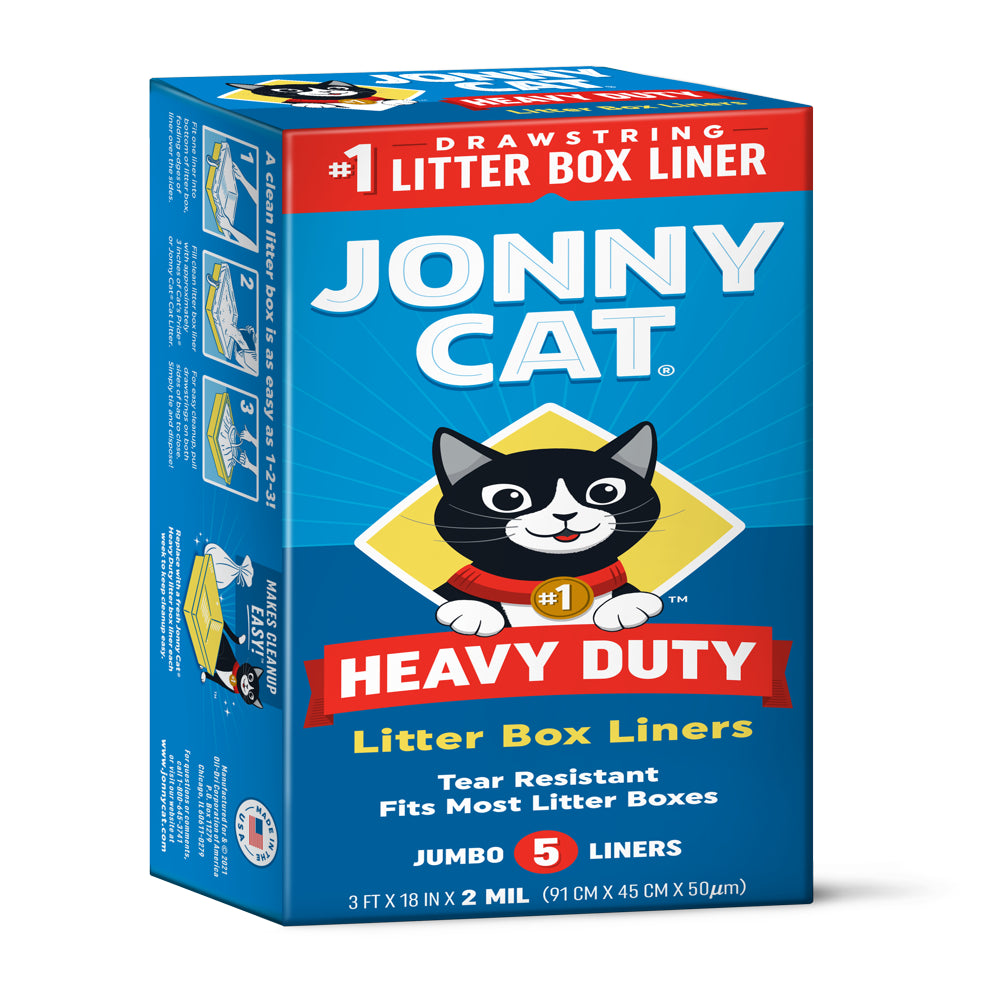 Jonny Cat Heavy Duty Jumbo Cat Litter Box Liners, 5 Count Animals & Pet Supplies > Pet Supplies > Cat Supplies > Cat Litter Box Liners Oil-Dri Corporation of America 4 Pack  