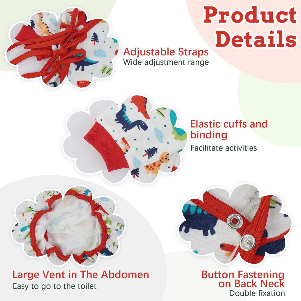 IDOMIK Dog Pajama Soft Breathable Pet Pajamas Dog Onesie Cute Dog Apparel Clothes for Small Medium Dogs Animals & Pet Supplies > Pet Supplies > Dog Supplies > Dog Apparel IDOMIK   