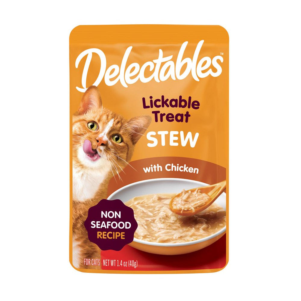 Delectables Stew Non-Seafood Chicken & Duck Lickable Wet Cat Treat 1.4Oz, 12 Pack Animals & Pet Supplies > Pet Supplies > Cat Supplies > Cat Treats Hartz Mountain Corp. Chicken 1 