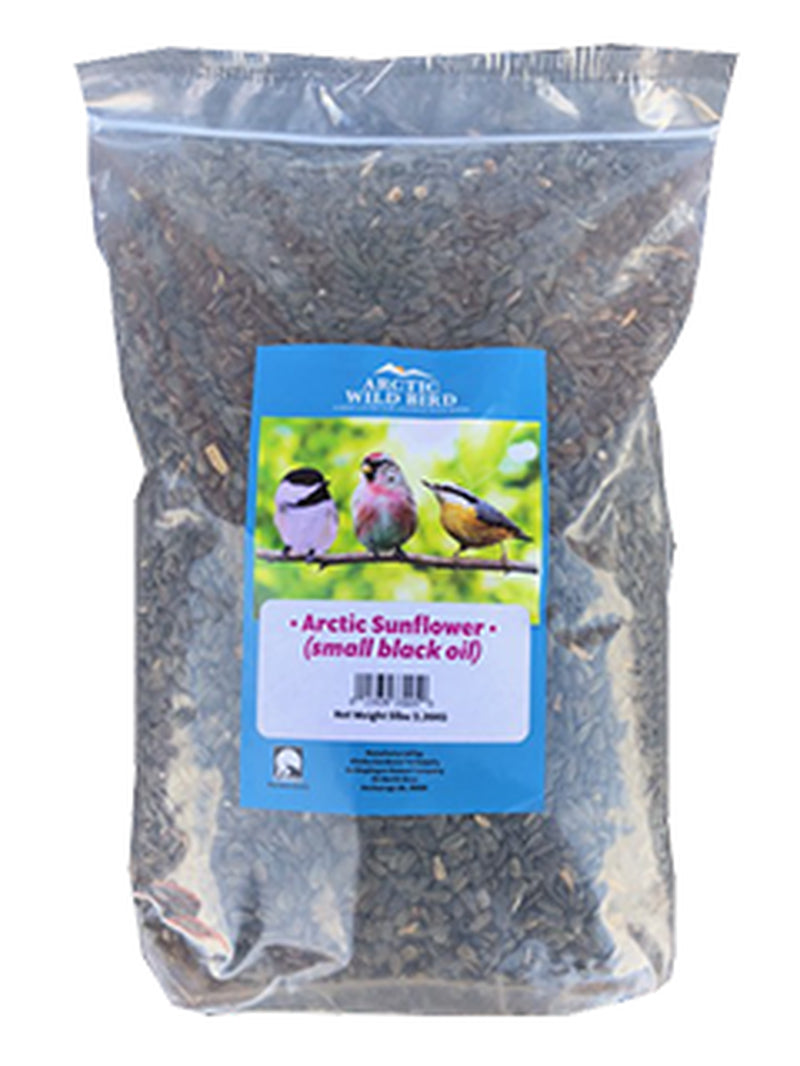 Arctic Wild Bird Small Black Oil Sunflower Seed, 10Lb Animals & Pet Supplies > Pet Supplies > Bird Supplies > Bird Food ALASKA GARDEN & PET SUPPLY   