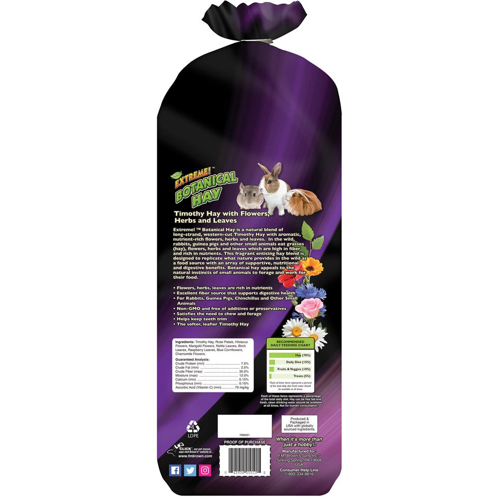Extreme! Botanical Hay 24Oz Animals & Pet Supplies > Pet Supplies > Small Animal Supplies > Small Animal Food F.M. Brown's Sons Inc   