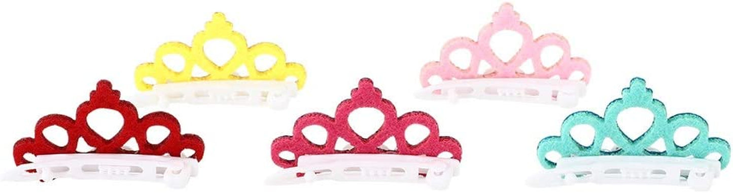 25PCS Crown Hair Clip for Pet, Colorful Shining Hairpin Grooming Accessories for Cat Medium Small Cat Dog Animals & Pet Supplies > Pet Supplies > Dog Supplies > Dog Apparel Tnfeeon   