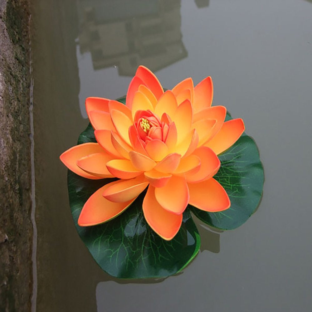 Skys Artificial Lotus Flower Fake Floating Water Lily Garden Pond Fish Tank Decor Animals & Pet Supplies > Pet Supplies > Fish Supplies > Aquarium Decor Skys   