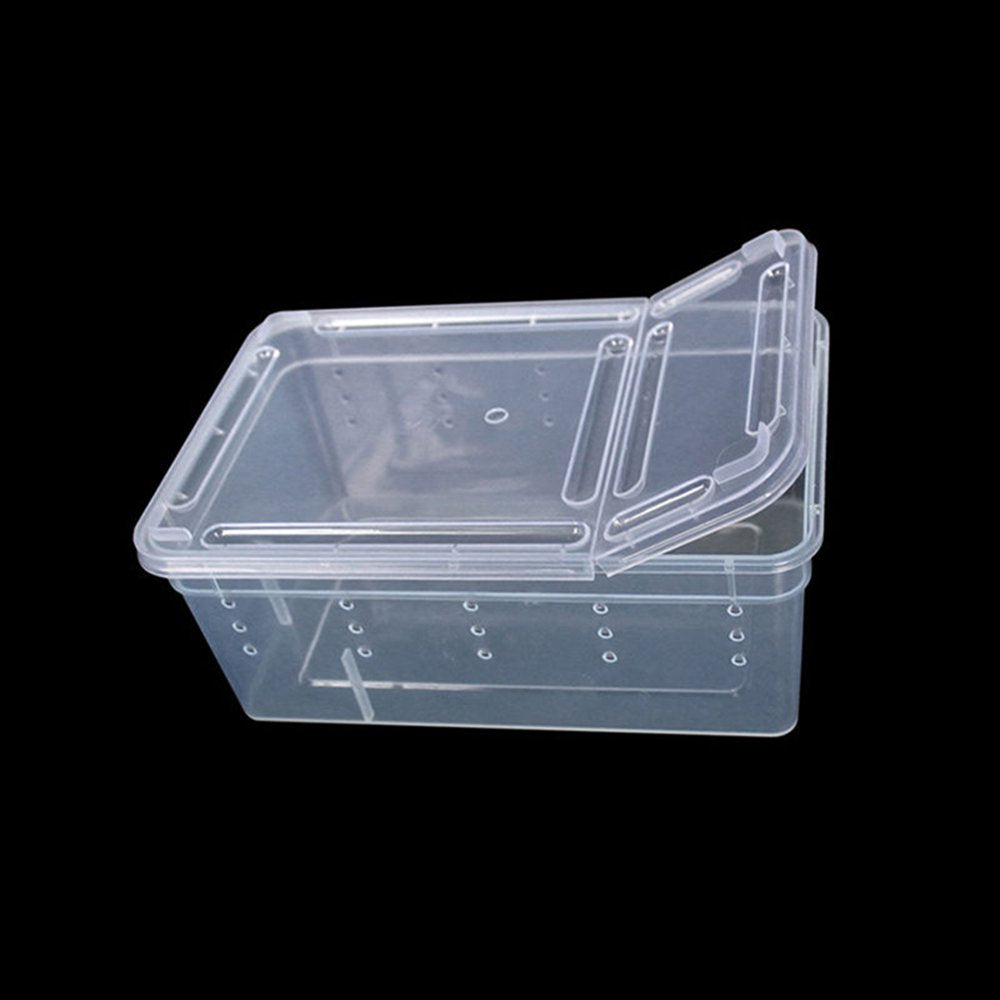Bluelans Transparent Plastic Amphibian Insect Reptile Breeding Box Transport Feeding Case Animals & Pet Supplies > Pet Supplies > Reptile & Amphibian Supplies > Reptile & Amphibian Food Bluelans   