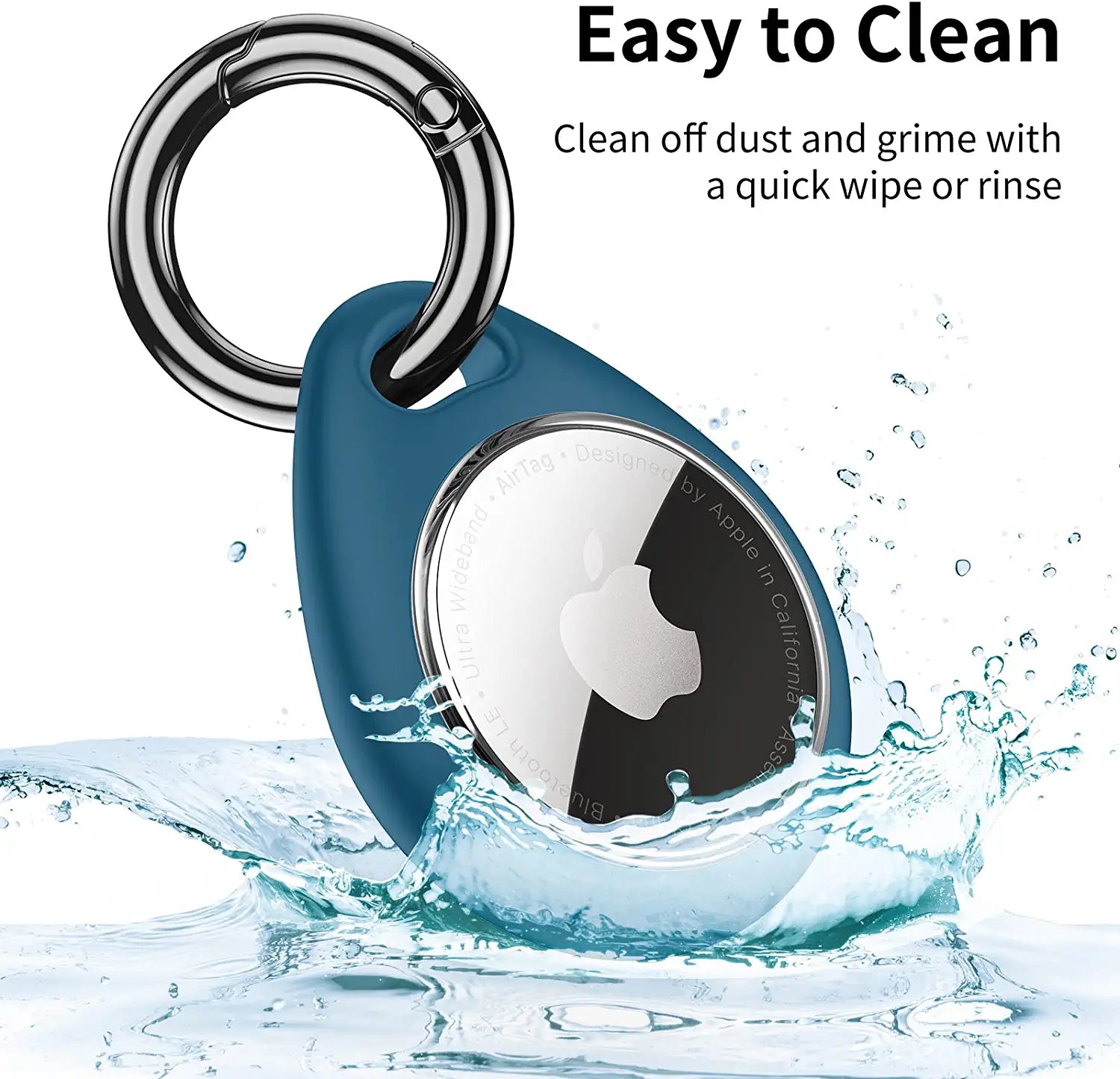 Unbreakcable 4-Pack Airtag Case with Keychain [Lock Design][Lightweight][ Scratch Protection], Secure Holder Protective Case for Keys, Bags, Luggage, and Pet Collar (Brown&Blue) Electronics > GPS Accessories > GPS Cases UNBREAKcable   