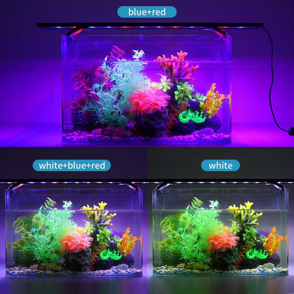 HEVIRGO 4 Brightness Auto on off Aquarium Light, Full Spectrum Fish Tank Lamp High Brightness Animals & Pet Supplies > Pet Supplies > Fish Supplies > Aquarium Lighting HEVIRGO   