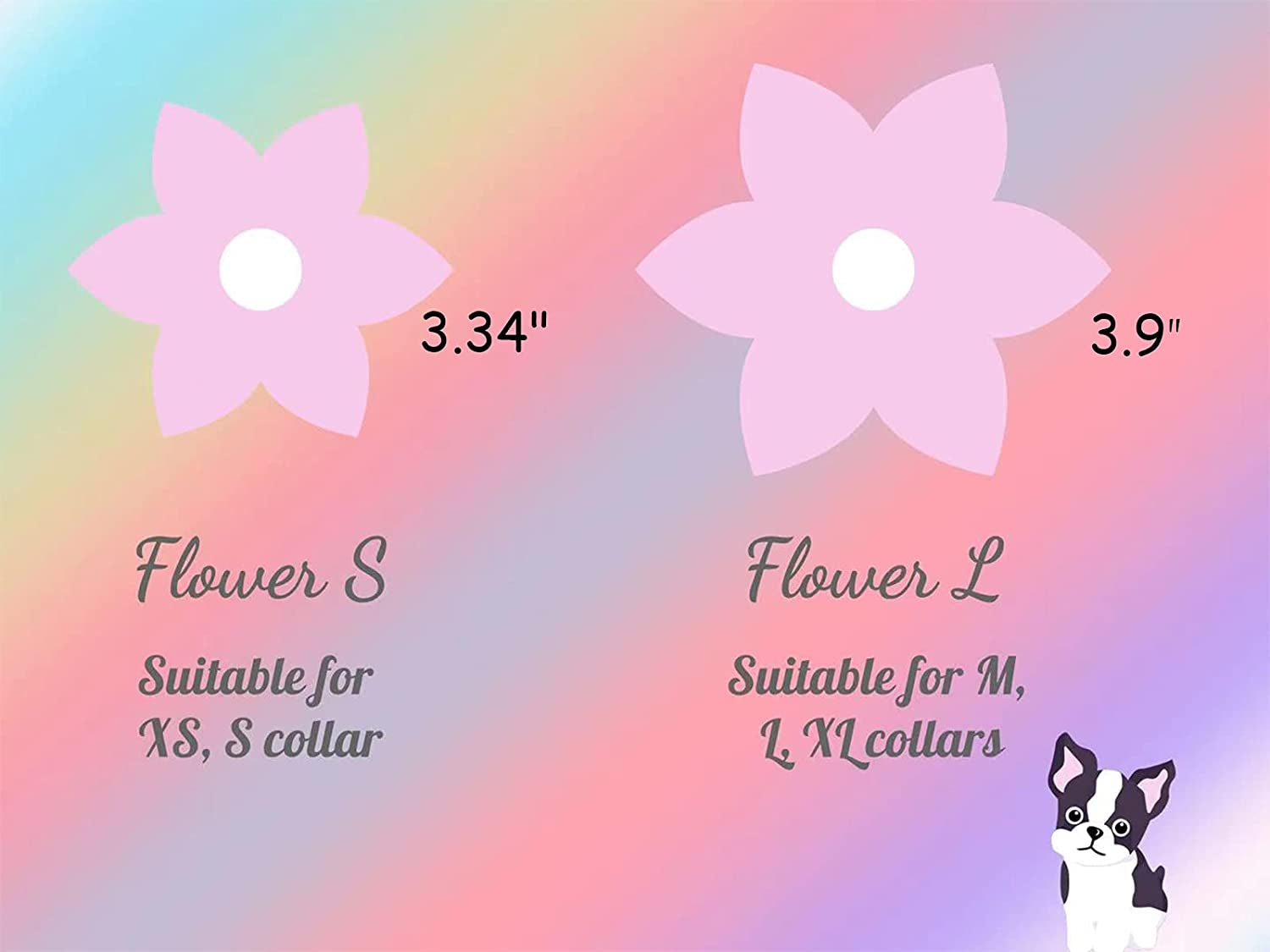 Elegant Little Tail 1PC Flower Girl Dog Bowtie for Female Dogs, Pet Flower Adjustable Dog Flower Gift for Medium Large Dogs Animals & Pet Supplies > Pet Supplies > Dog Supplies > Dog Apparel Elegant little tail   