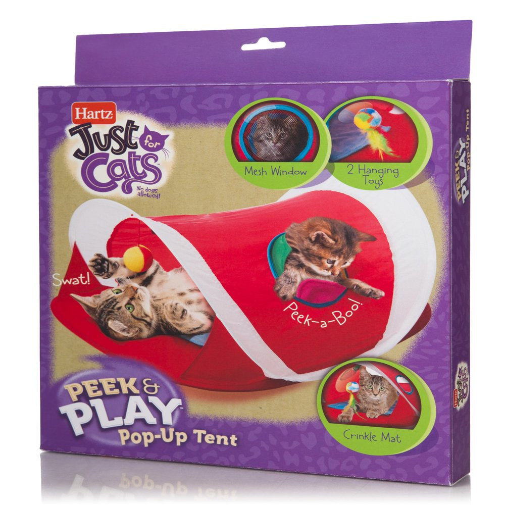Hartz Just for Cats Peek and Play Pop-Up Tent Cat Toy