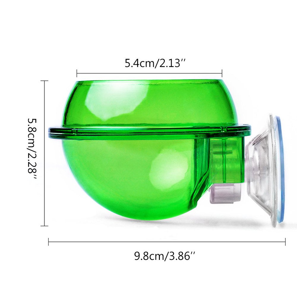 Suction Cup Reptiles Feeder Anti-Escape Amphibians Drinker Bowl Worm Container Animals & Pet Supplies > Pet Supplies > Reptile & Amphibian Supplies > Reptile & Amphibian Food HOMSINO   