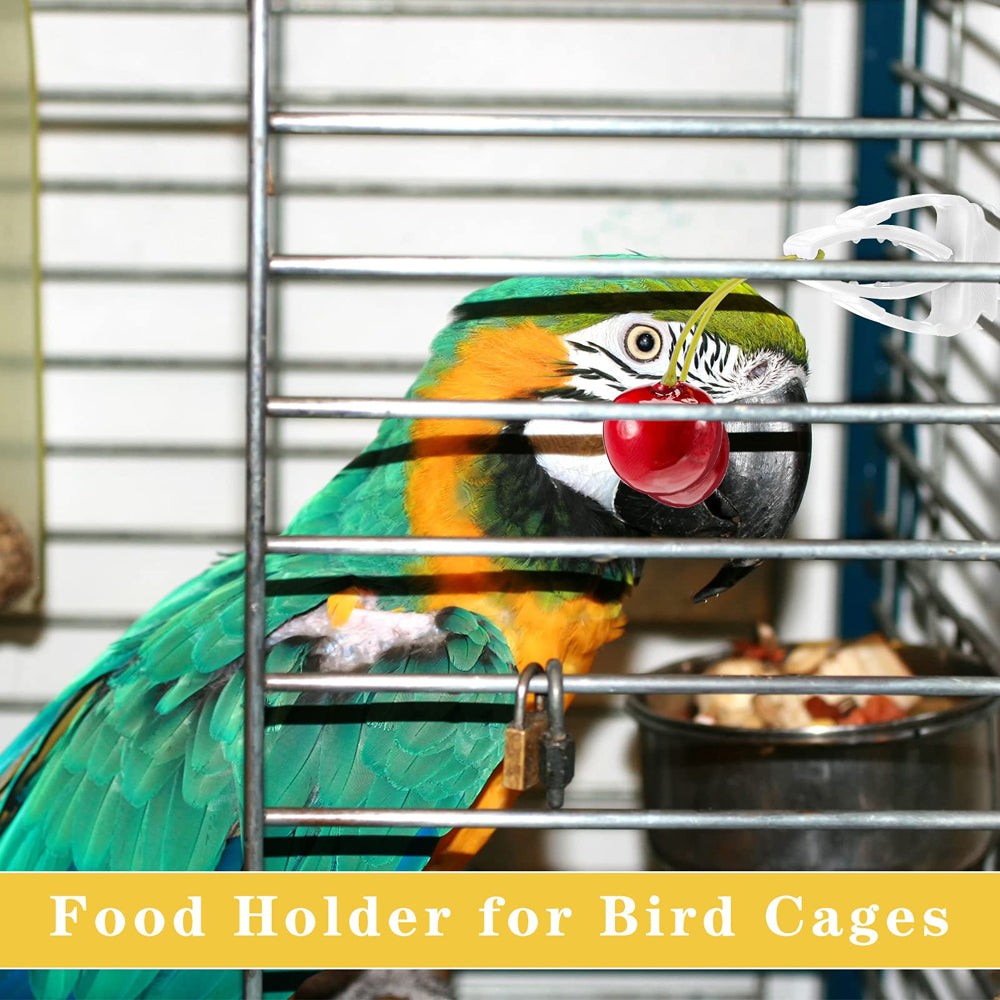 Luonfels Bird Cage Feeder Food Holder 6 Packs Birds Fruit Vegetable Clips Birdcage Treats Accessories Animals & Pet Supplies > Pet Supplies > Bird Supplies > Bird Cage Accessories Luonfels   