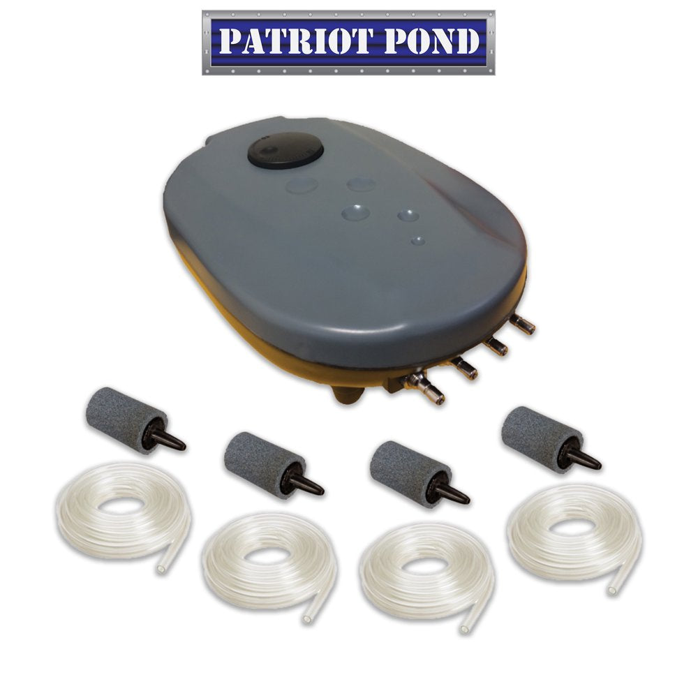 HALF off PONDS Patriot Pond 0.45 Cubic Feet per Minute Air Pump for Aquariums, Water Gardens & Fish Ponds - PA-12 Animals & Pet Supplies > Pet Supplies > Fish Supplies > Aquarium & Pond Tubing Anjon Manufacturing   