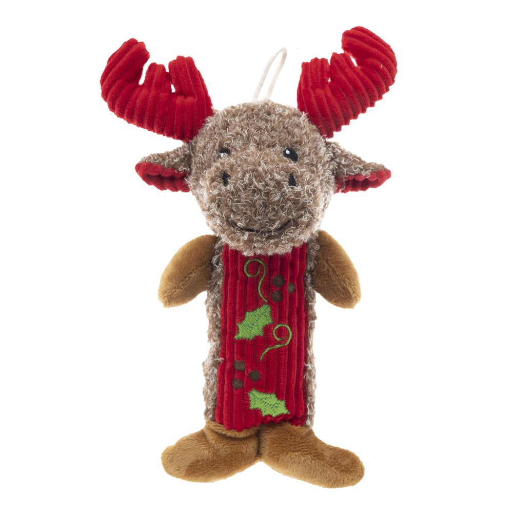 Vibrant Life Holiday 9.25-Inch Stuffed Plush Christmas Moose Stick Dog Toy Animals & Pet Supplies > Pet Supplies > Dog Supplies > Dog Toys Dan Dee International   