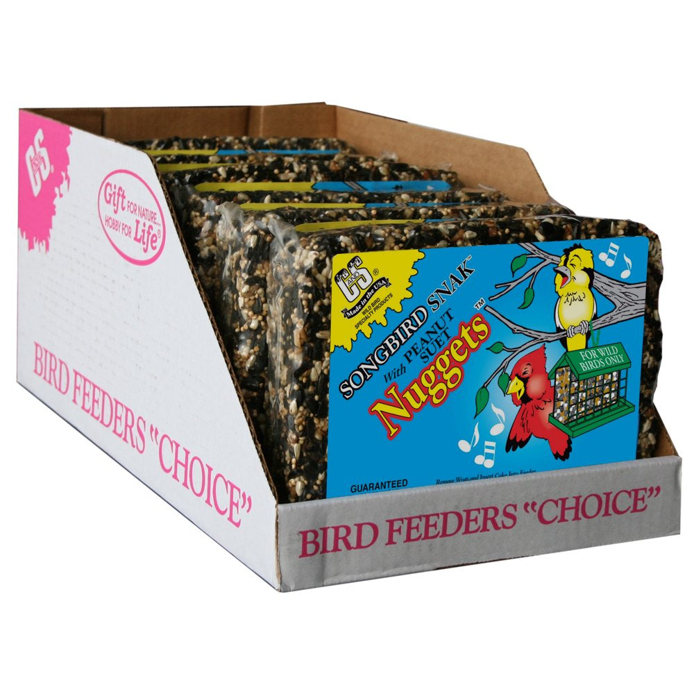 C&S Songbird Seed & Suet Snak, 36 Oz, Wild Bird Food, 6 Pack Animals & Pet Supplies > Pet Supplies > Bird Supplies > Bird Food Central Garden and Pet   