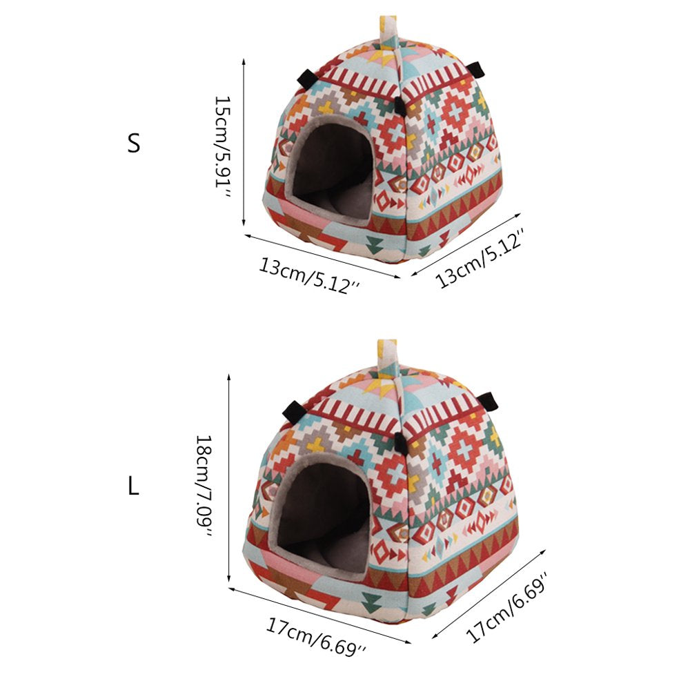 Pet Hamster Tent Winter Warm Sugar Glider Hammock Cage Sleeping Bed Small Animal House Habitat Hide Cave Animals & Pet Supplies > Pet Supplies > Small Animal Supplies > Small Animal Habitats & Cages STAGA   